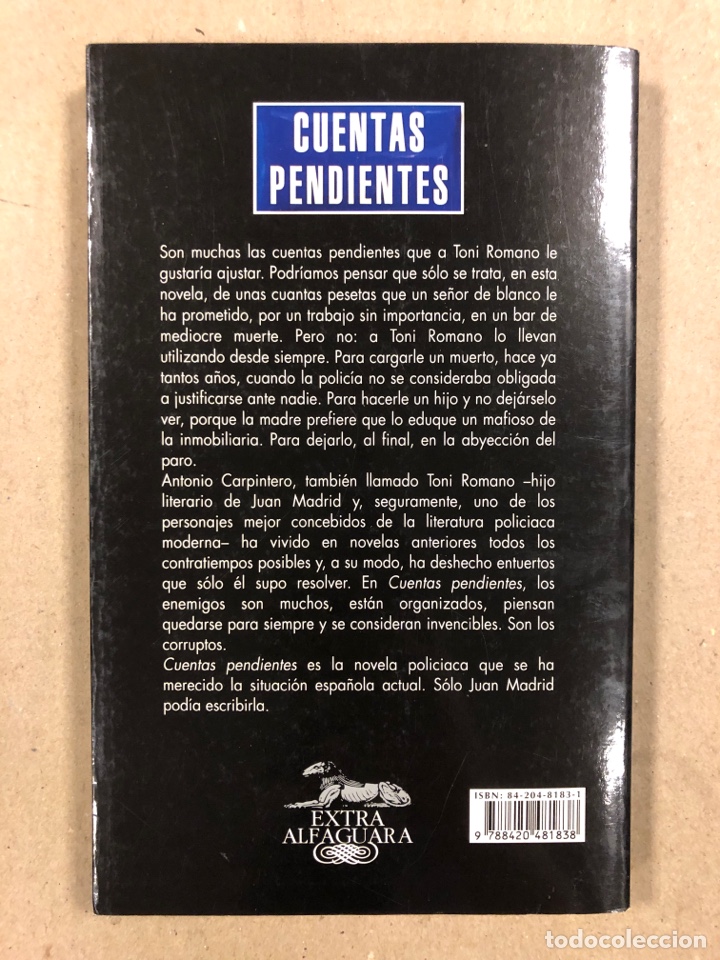 Libros de segunda mano: CUENTAS PENDIENTES. JUAN MADRID. ALFAGUARA 1995. - Foto 4