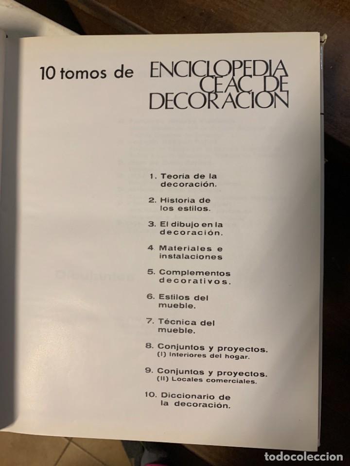 Libros de segunda mano: 10 tomos. Teor&iacute;a de la decoraci&oacute;n. Ediciones Ceac. 1967. completo - Foto 9