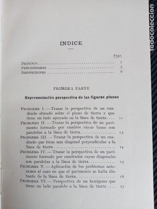 Libros de segunda mano: MANUAL DE PERSPECTIVA. C. CLAUDI. GILI EDITOR 1944. - Foto 5