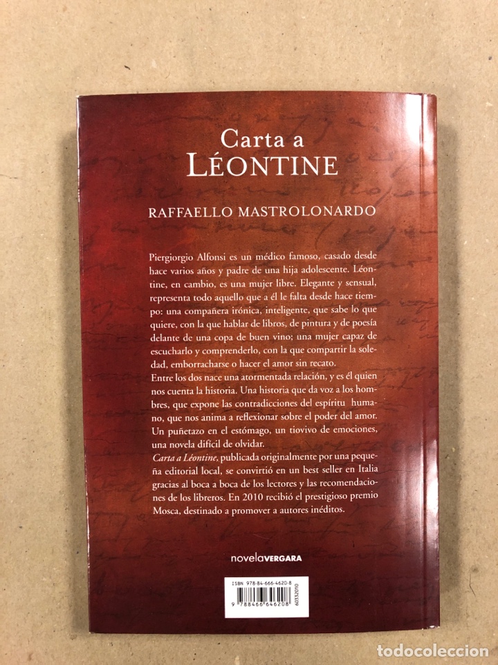 Libros de segunda mano: CARTA A L&Eacute;ONTINE. RAFFAELLO MASTROLONARDO. EDICIONES B 2011 (1&ordf; EDICI&Oacute;N). - Foto 6