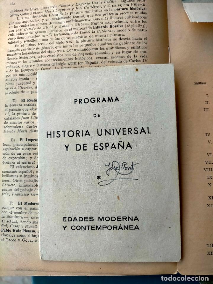Libros de segunda mano: Historia universal y de espa&ntilde;a tiempos modernos y contemporaneos y programa - - Foto 6