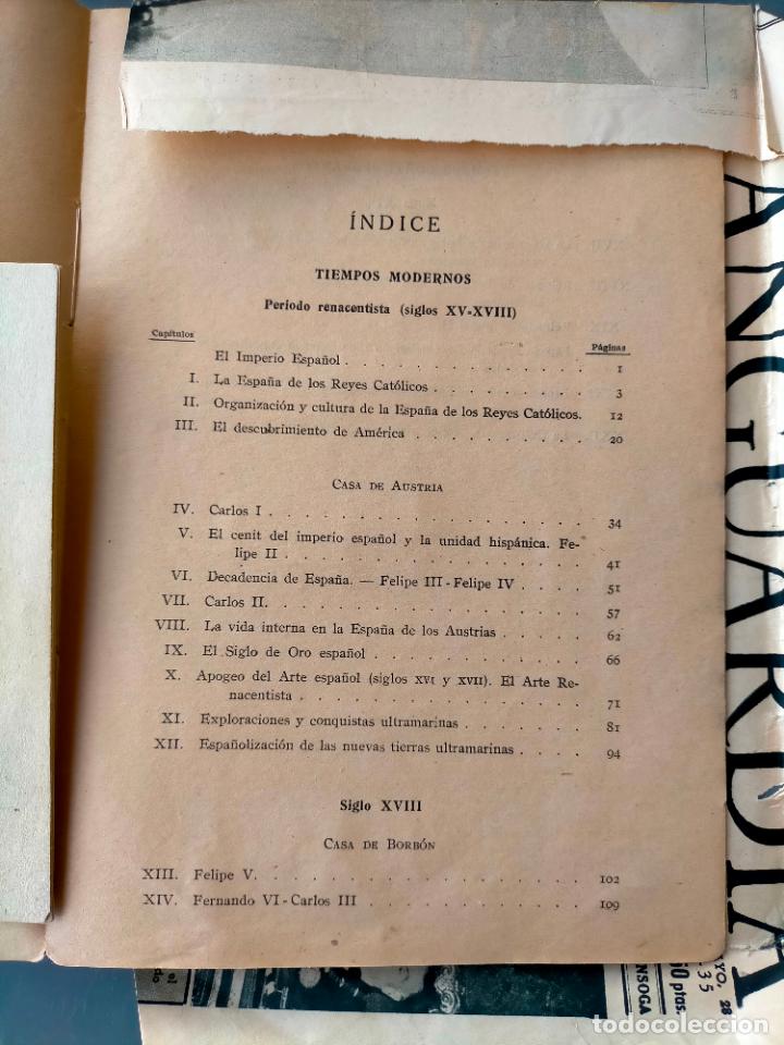 Libros de segunda mano: Historia universal y de espa&ntilde;a tiempos modernos y contemporaneos y programa - - Foto 7