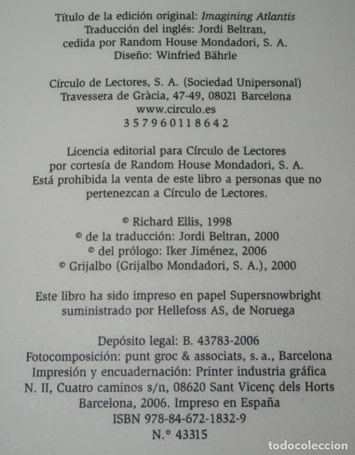 Libros de segunda mano: En busca de la Atl&aacute;ntida - Richard Ellis - C&iacute;rculo de Lectores (2006) - Foto 2