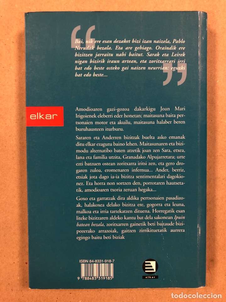 Libros de segunda mano: IPUIN BATEAN BEZALA. JOAN MARI IRIGOIEN. ELKAR 2002. EUSKERA - Foto 6