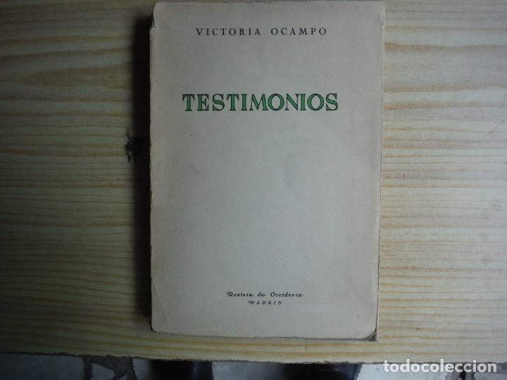 Libros de segunda mano: OCAMPO, Victoria. - TESTIMONIOS 1950-1957 - Foto 1