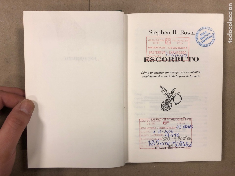 Libros de segunda mano: ESCORBUTO. STEPHEN R. BROWN. EDITORIAL JUVENTUD 2005. - Foto 3