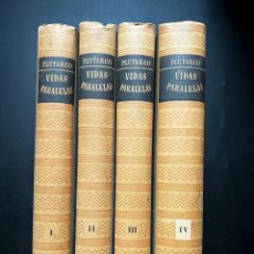 Libros de segunda mano: VIDAS PARALELAS. TOMOS I, II, III Y IV. PLUTARCO. JOAQUIN GIL EDITOR. BARCELONA, 1944.