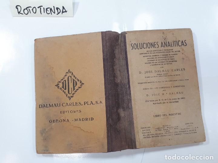 Libros de segunda mano: Soluciones Anal&iacute;ticas. D. Jos&eacute; Dalmau Carles - Foto 2