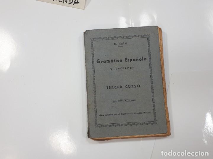 Libros de segunda mano: Gram&aacute;tica Espa&ntilde;ola y Lecturas. Tercer Curso - Foto 1