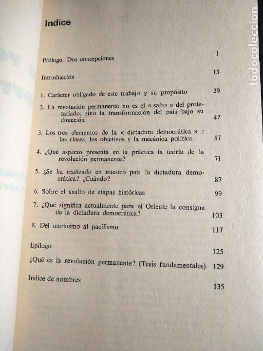 Libros de segunda mano: TROTSKI - LA REVOLUCI&Oacute;N PERMANENTE - Foto 2