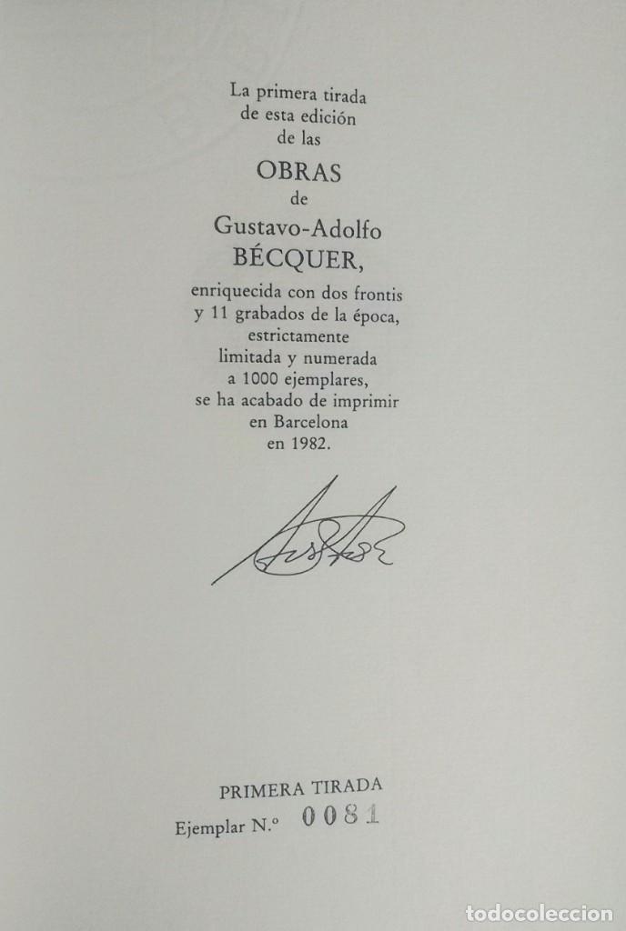 Libros de segunda mano: OBRAS DE GUSTAVO ADOLFO B&Eacute;CQUER - C&Iacute;RCULO BIBLI&Oacute;FILO - FACS&Iacute;MIL - ED. LIMITADA Y NUM. - 81 DE 1000 - Foto 5
