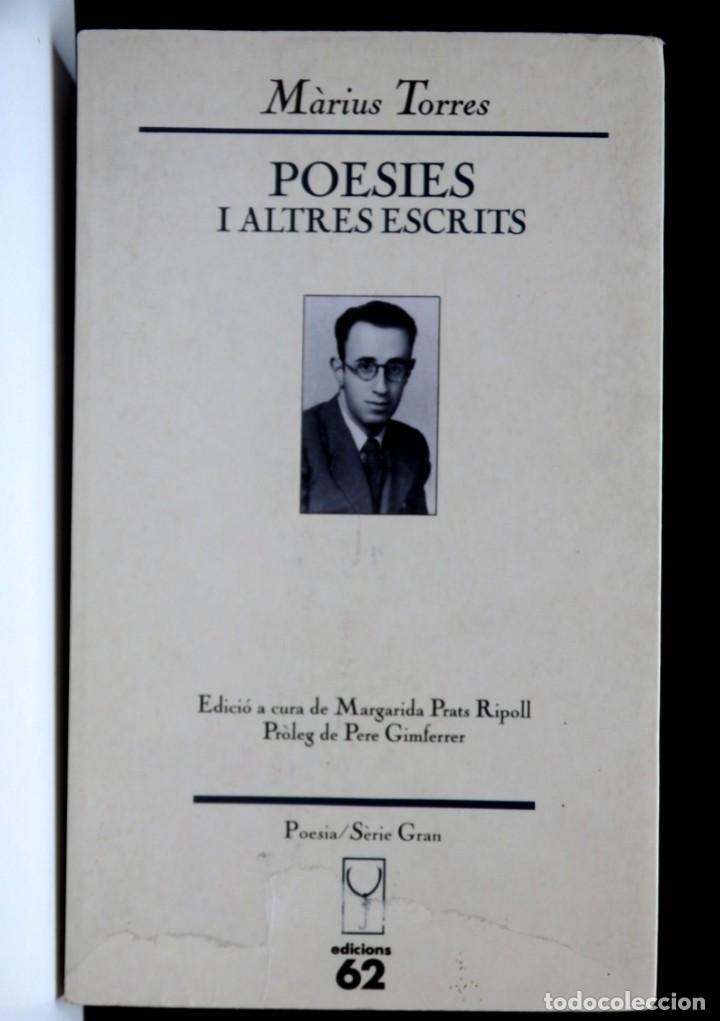 Libros de segunda mano: M&agrave;rius TORRES - Poesies I altres escrits - Foto 1