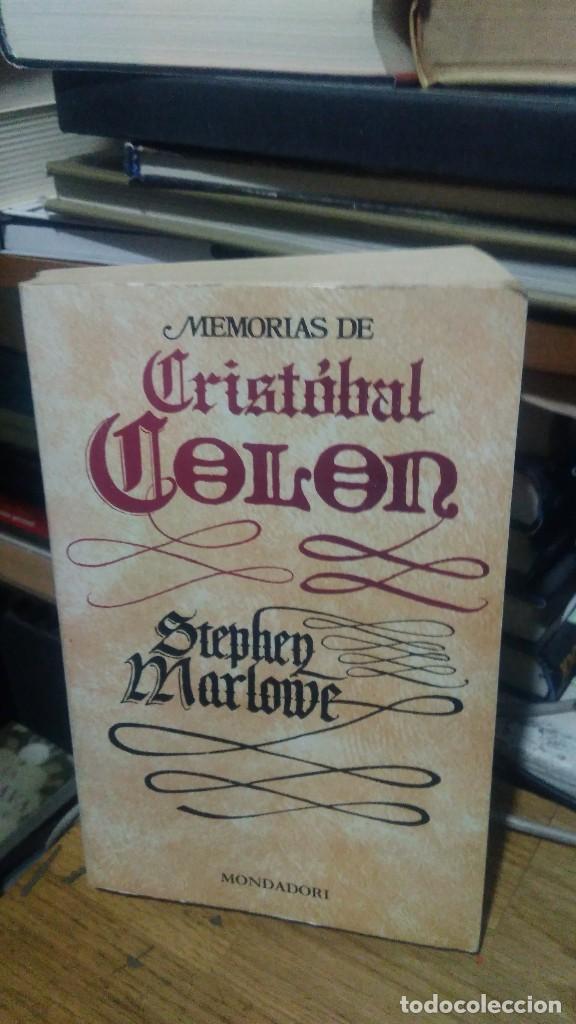 Libros de segunda mano: MEMORIA DE CRST&Oacute;BAL COLON, STEPHEN MARLOWE, ED. MONDADORI - Foto 1