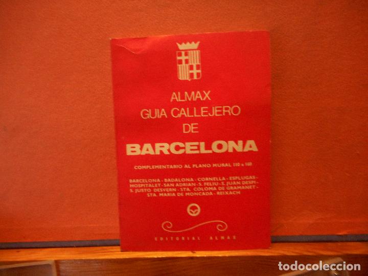 Livres d'occasion: ALMAX GUIA CALLEJERO DE BARCELONA. EDITORIAL ALMAX.