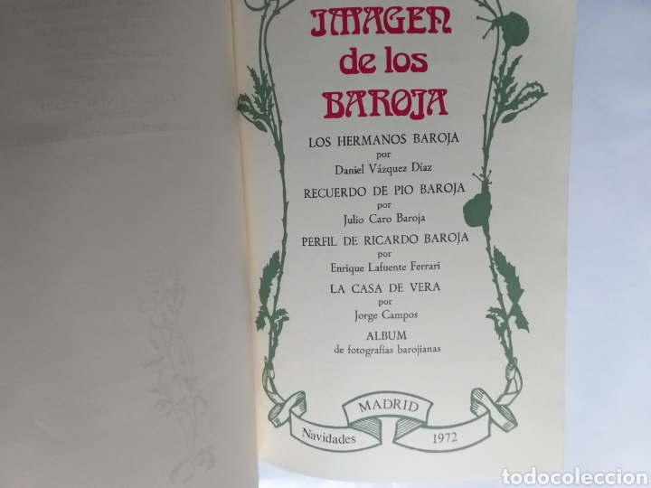 Libros de segunda mano: Imagen de los Baroja . Banco ib&eacute;rico 1972 - Foto 11