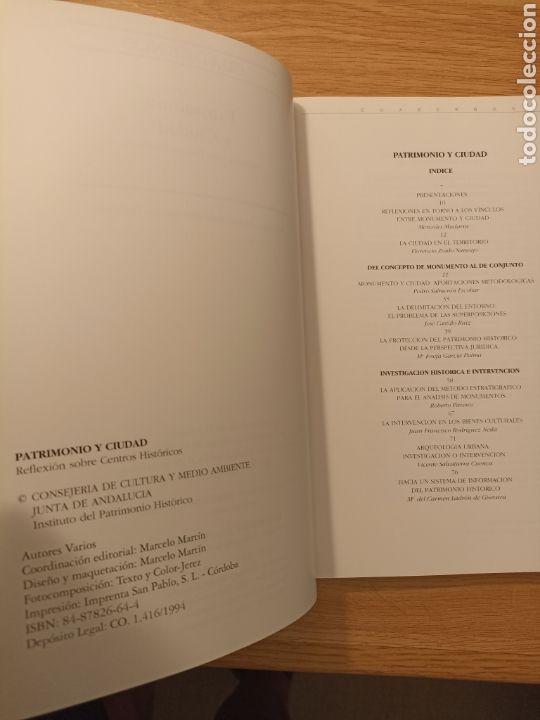 Libros de segunda mano: Patrimonio y Ciudad. Reflexi&oacute;n sobre Centros Hist&oacute;ricos. - Foto 2