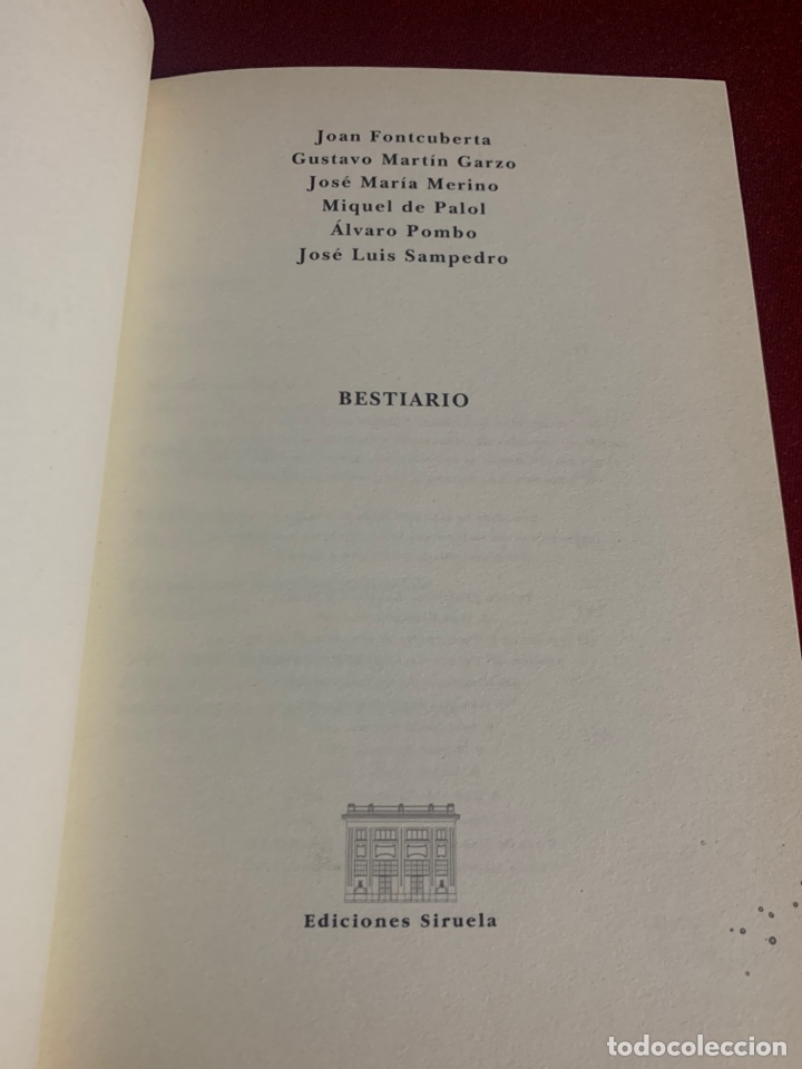 Libros de segunda mano: Bestiario. AA. VV. Ed. Siruela. - Foto 3
