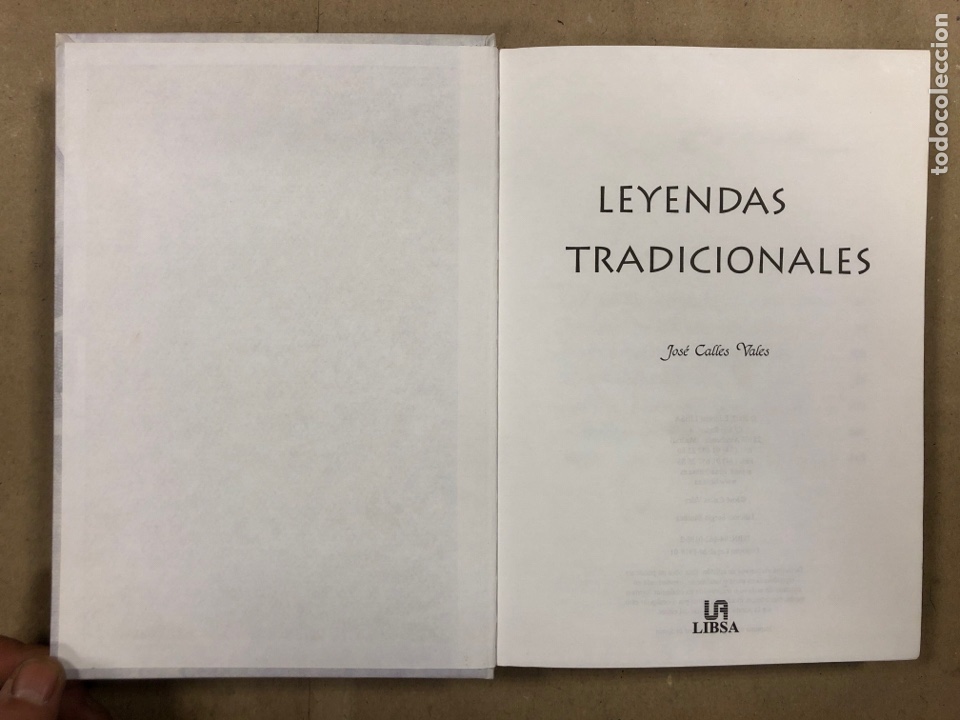 Libros de segunda mano: LEYENDAS TRADICIONALES. JOS&Eacute; CALLES VALES. EDITORIAL LIBSA 2002. - Foto 2