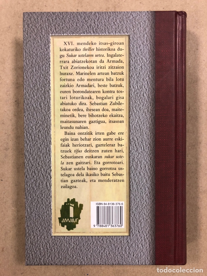Libros de segunda mano: SUKAR USTELAREN URTA. EDORTA JIM&Eacute;NEZ. EDITORIAL TXALAPARTA 2004. EUSKARAZ. - Foto 5
