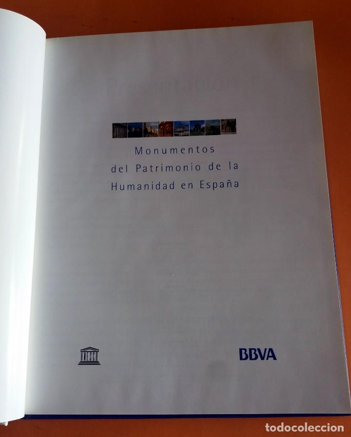 Libros de segunda mano: MONUMENTOS DEL PATRIMONIO DE LA HUMANIDAD EN ESPA&Ntilde;A - BBVA - Foto 2