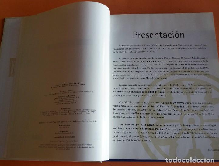 Libros de segunda mano: MONUMENTOS DEL PATRIMONIO DE LA HUMANIDAD EN ESPA&Ntilde;A - BBVA - Foto 3