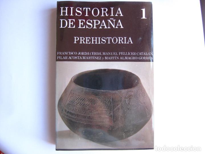 Libros de segunda mano: LIBRO. HISTORIA DE ESPA&Ntilde;A.PREHISTORIA. FRANCISCO JORDA CELDRAN Y VARIOS AUTORES.
