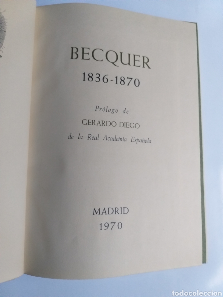 Libros de segunda mano: B&eacute;cquer 1836 1870. Pr&oacute;logo de Gerardo Diego banco ib&eacute;rico - Foto 10