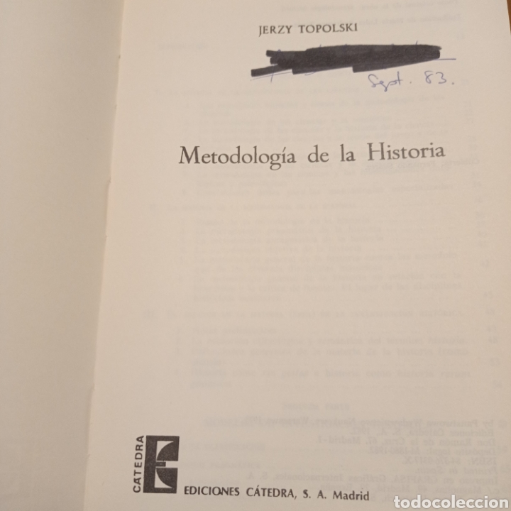 Libros de segunda mano: Metodolog&iacute;a de la historia. Topolsky. - Foto 3