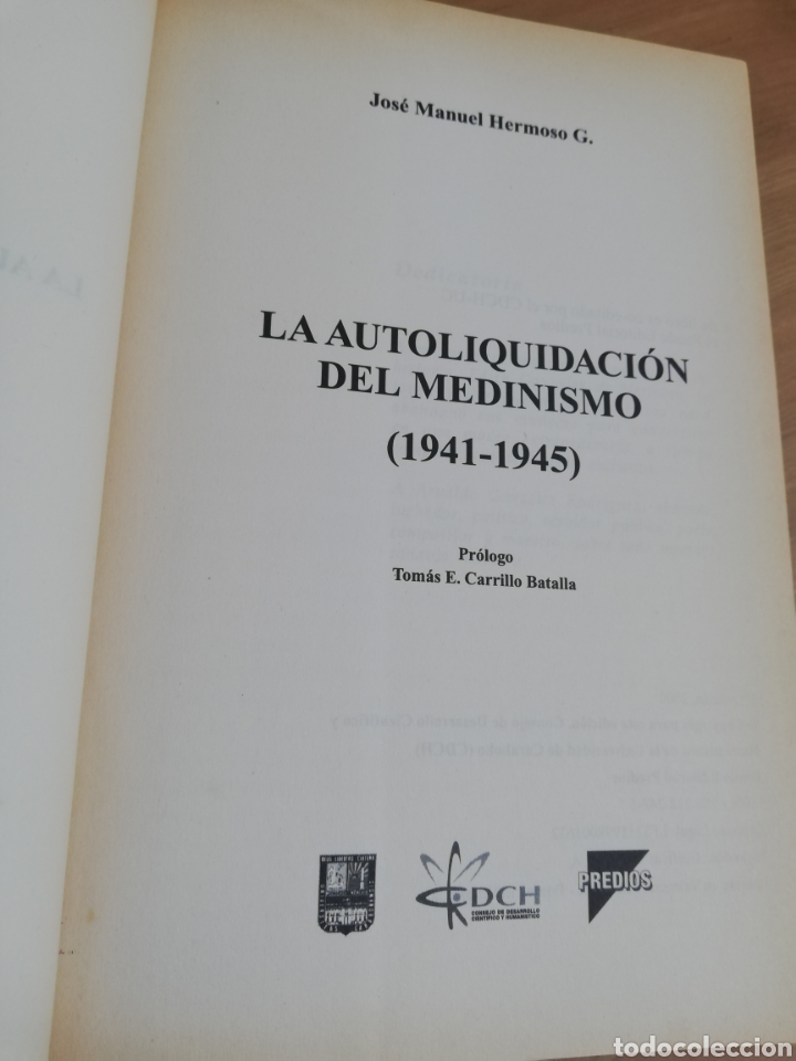 Libros de segunda mano: LA AUTOLIQUIDACI&Oacute;N DEL MEDINISMO (1941 - 1945) JOS&Eacute; MANUEL HERMOSO - Foto 2