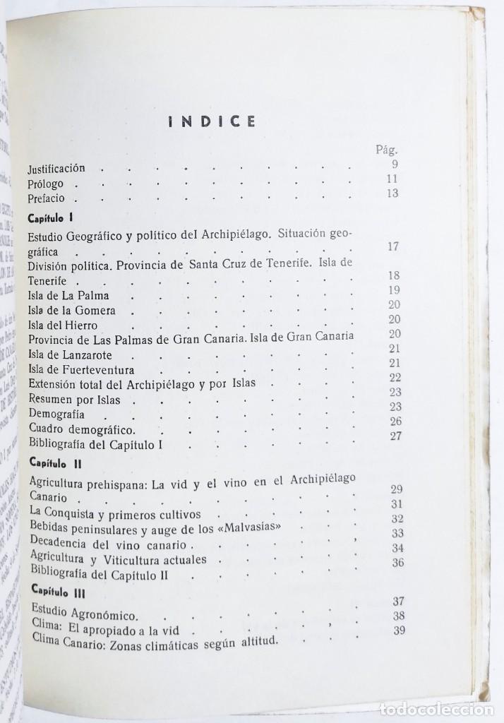 Libros de segunda mano: J. RODR&Iacute;GUEZ. LA VID Y LOS VINOS DE CANARIAS. 1976. - Foto 4