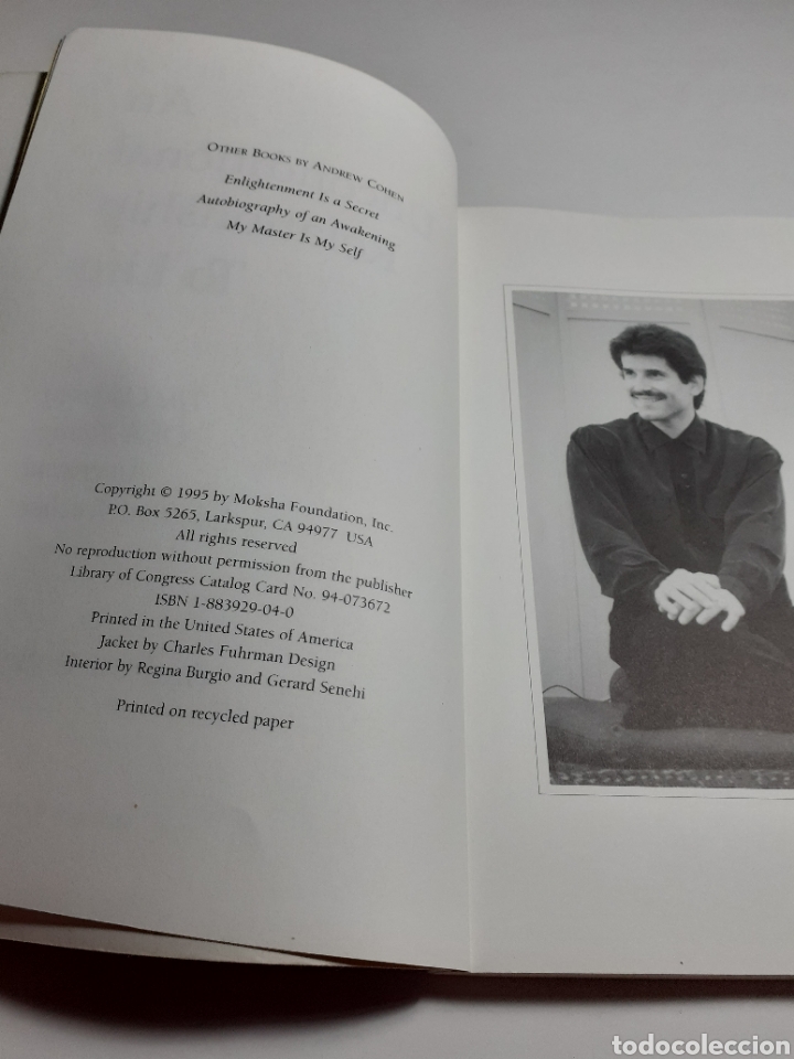 Libros de segunda mano: An unconditional relationship to life, Andrew Cohen, ingl&eacute;s, 1995 - Foto 3
