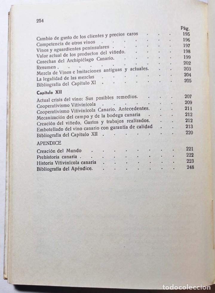 Libros de segunda mano: J. RODR&Iacute;GUEZ. LA VID Y LOS VINOS DE CANARIAS. 1976. - Foto 6