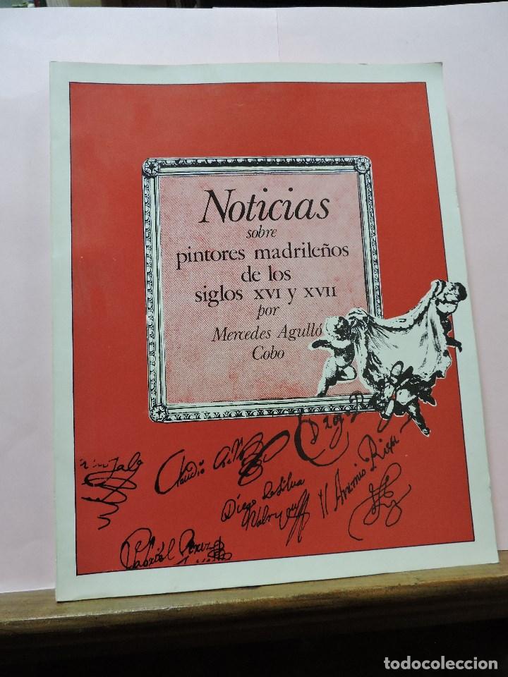 Second hand books: Noticias sobre pintores madrile&ntilde;os de los siglos XVI y XVII. AGULL&Oacute; COBO, Mercedes. 1978