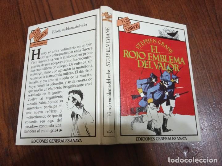 Libros de segunda mano: EL ROJA EMBLEMA DEL VALOR - STEPHEN CRANE - TUS LIBROS -ANAYA. - Foto 2