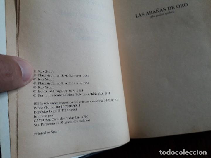 Libros de segunda mano: libro usado, obras completas, 16, Rex Stout. Editorial Orbis, a&ntilde;o 1984 - Foto 3