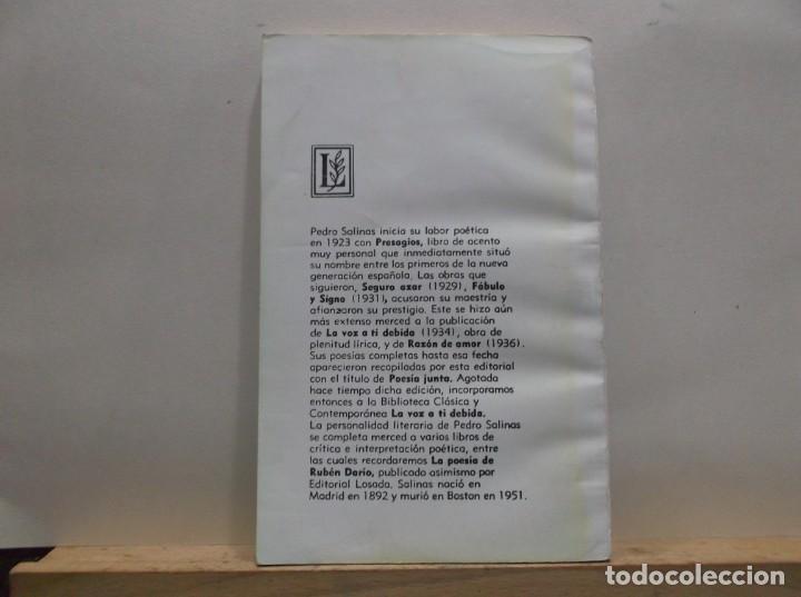 Libros de segunda mano: LA VOZ A TI DEBIDA - PEDRO SALINAS - 1980. - Foto 2