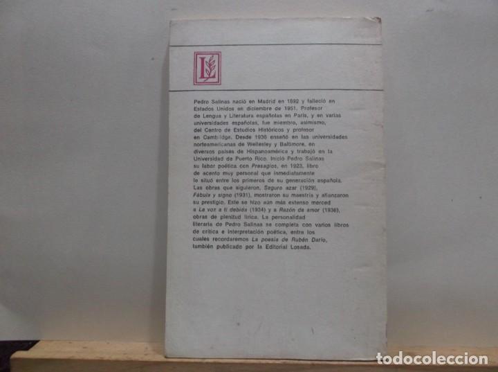 Libros de segunda mano: RAZON DE AMOR - PEDRO SALINAS - 1977. - Foto 2