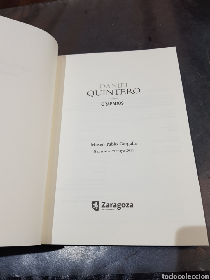 Libros de segunda mano: Libro Daniel Quintero grabados Museo Pablo Gargallo Zaragoza 2011 - Foto 7