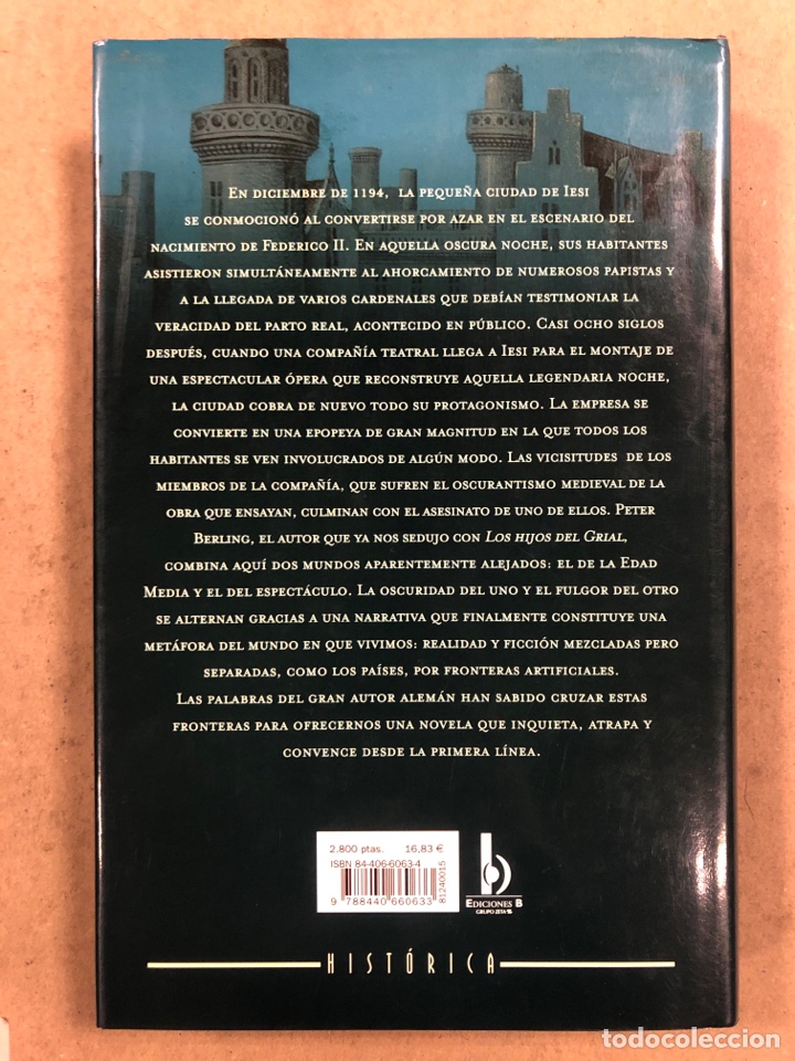 Libros de segunda mano: LA NOCHE DE IESI. PETER BERLING. EDICIONES B 1995 (1&ordf; EDICI&Oacute;N). - Foto 3