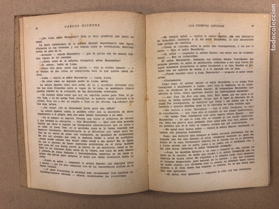 Libros de segunda mano: LOS TIEMPOS DIF&Iacute;CILES. CARLOS DICKENS. AMELLER EDITOR. - Foto 3