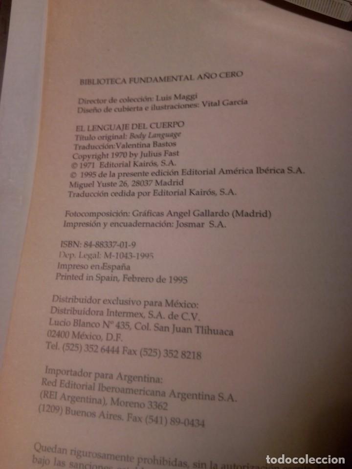 Libros de segunda mano: EL LENGUAJE DEL CUERPO / JULIUS FAST - Foto 4