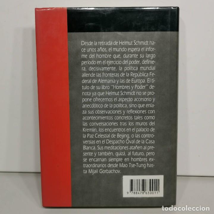 Libros de segunda mano: LIBRO - HOMBRES Y PODER - HELMUT SCHMIDT - PLAZA & JANES / 14.507 - Foto 2
