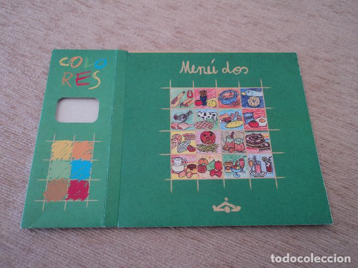 Libros de segunda mano: menu- dos, menu infantil de paradores, para colorear. ( no lapices) 20 x 13 cm