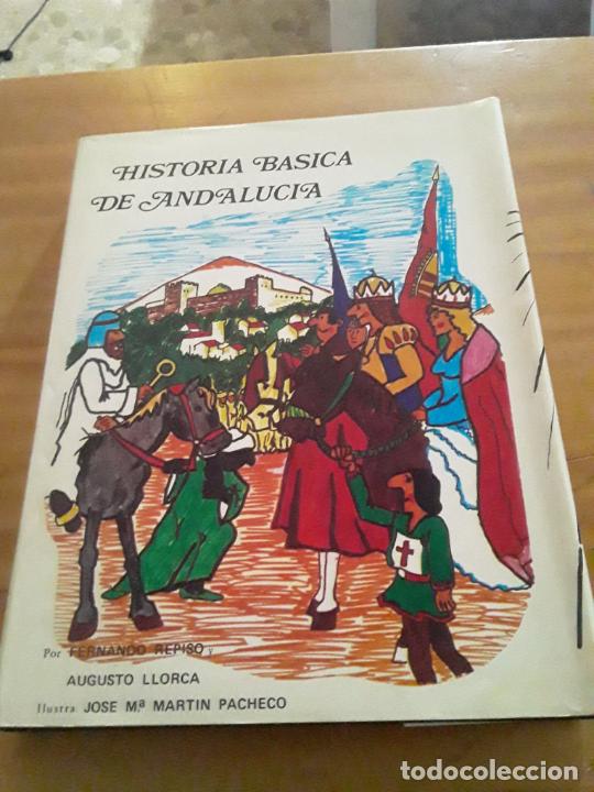 Second hand books: HISTORIA BASICA DE ANDALUCIA.FERNANDO REPISO,JOSE M.MARTIN PACHECO.1979.203 PAGINAS.