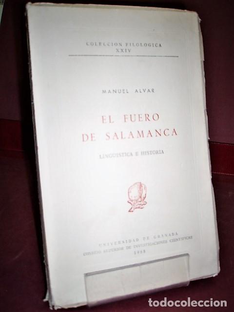 Libros de segunda mano: MANUEL ALVAR ... EL FUERO DE SALAMANCA ... 1968 - Foto 1