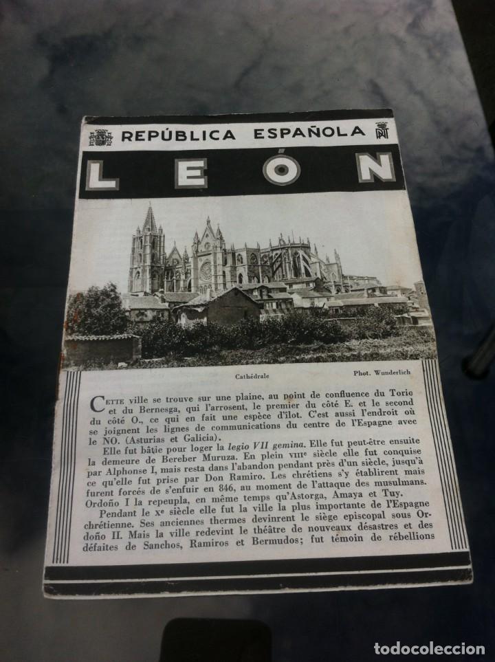 Libros de segunda mano: FOLLETO. REP&Uacute;BLICA ESPA&Ntilde;OLA. LE&Oacute;N - Foto 1