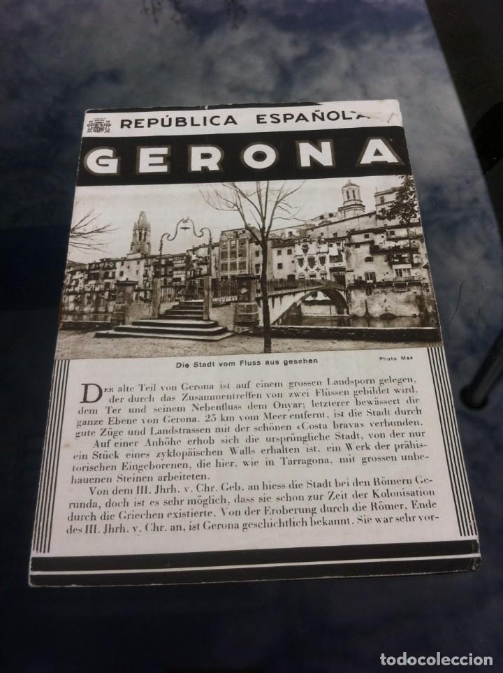 Libros de segunda mano: FOLLETO. REP&Uacute;BLICA ESPA&Ntilde;OLA. GERONA - Foto 1