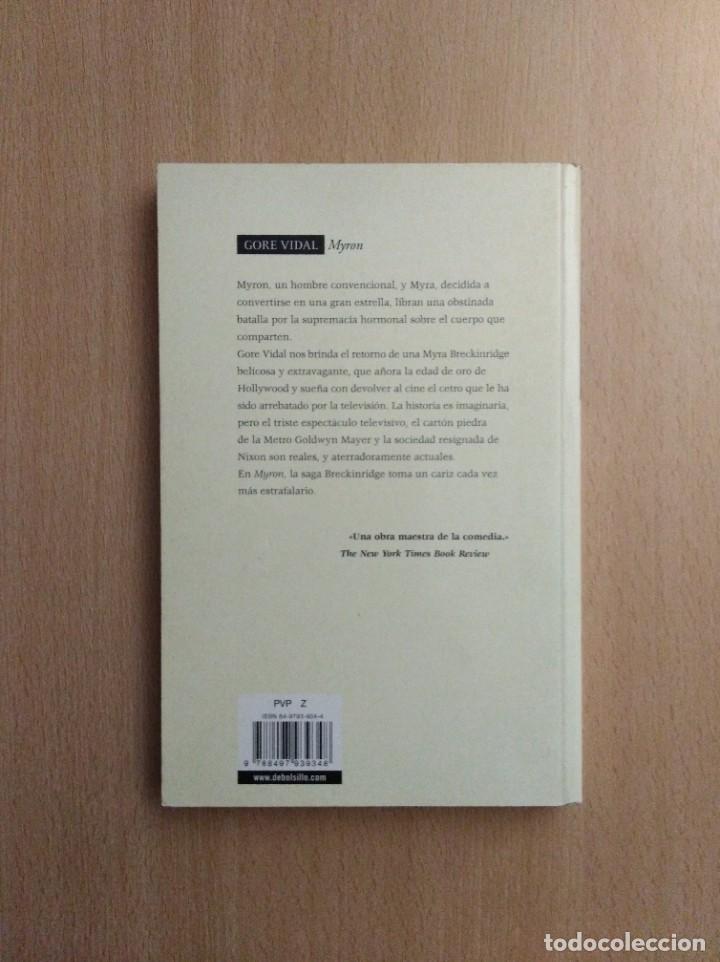 Libros de segunda mano: MYRON. Gore Vidal. Edici&oacute;n de Bolsillo. - Foto 2