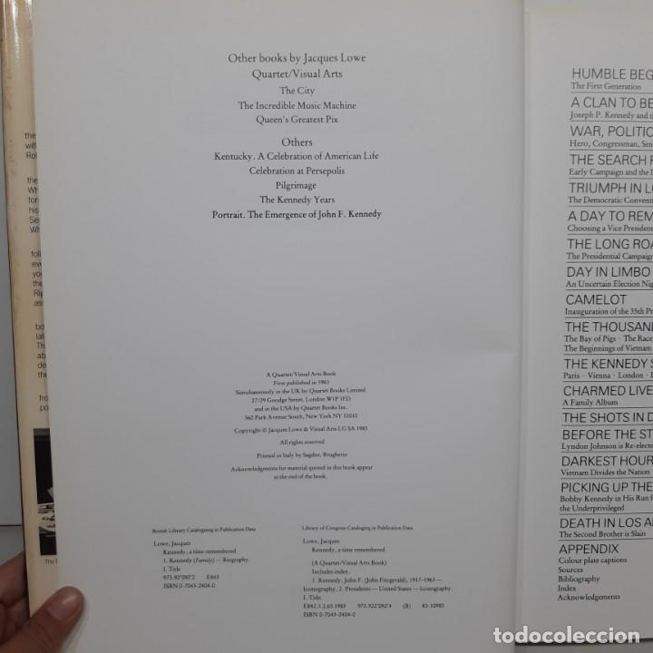 Libros de segunda mano: LIBRO - KENNEDY A TIME REMEMBERED - JAQUES LOWE / 15.538 - Foto 3