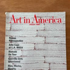 Libros de segunda mano: ART IN AMERICA JANUARY 1994. (JOHN CAGE, GUERRILLA GIRLS...). Lote 347091908